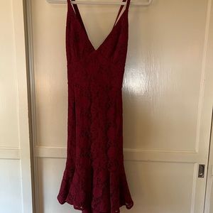 NWT’s burgundy dress never worn, great for cinco de mayo!
